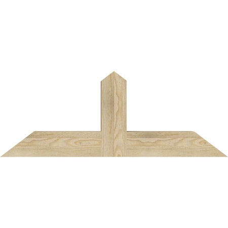 Ekena Millwork Portland Rough Sawn Timber Gable Bracket, Douglas Fir, 36"W x 13"H x 4"D x 4"F, 9/12 Pitch GBW036X13X0404POR00RDF